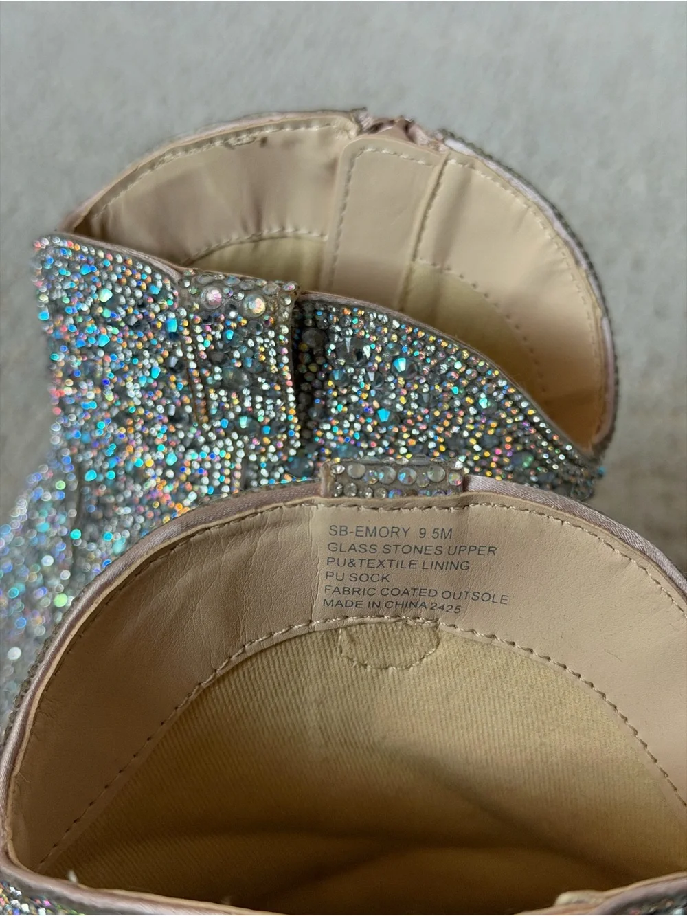 Betsey Johnson Rhinestone Ankle Boots